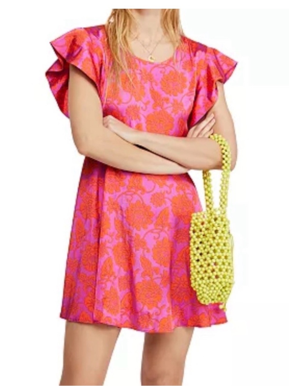 Free People Electric Posie Dress EUC $140 Retail P2P 14”